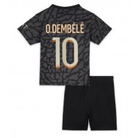 Dětský fotbalový dres Paris Saint-Germain Ousmane Dembele #10 2023-24 Třetí Krátký Rukáv (+ trenýrky)